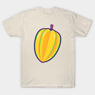 Star Fruit Cartoon T-Shirt